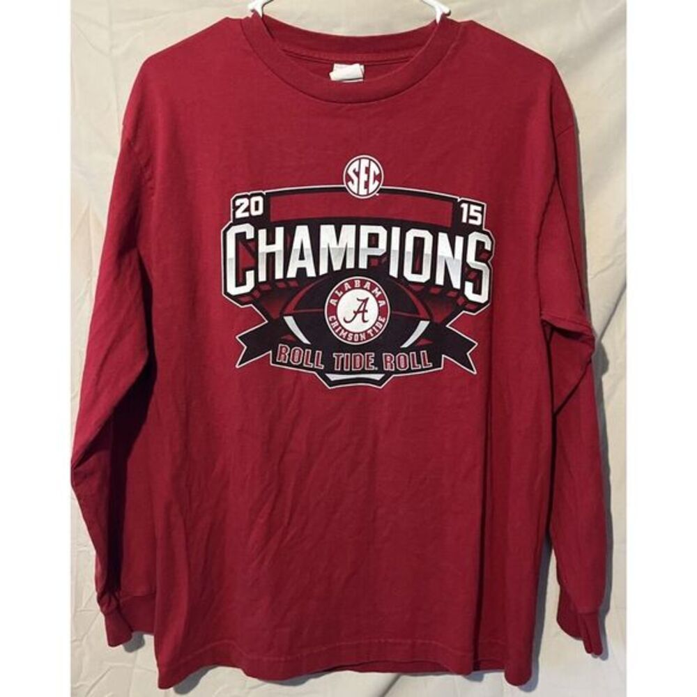 Alabama Crimson Tide 2015 Champions‎ Long Sleeve Shirt Size Med